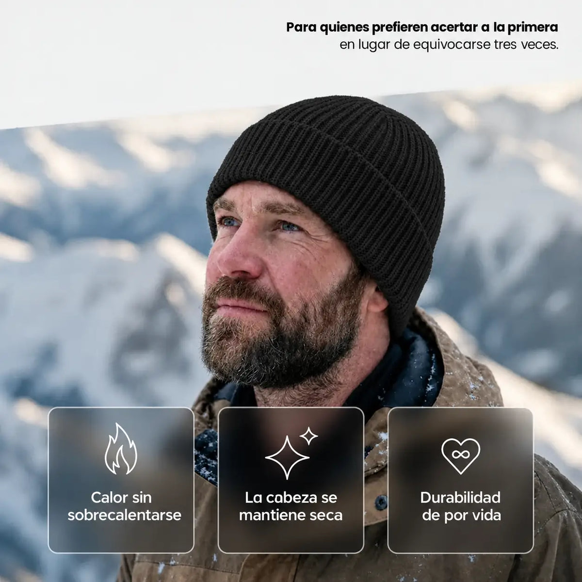 Bonnet en laine mérinos imperméable Hivenna
