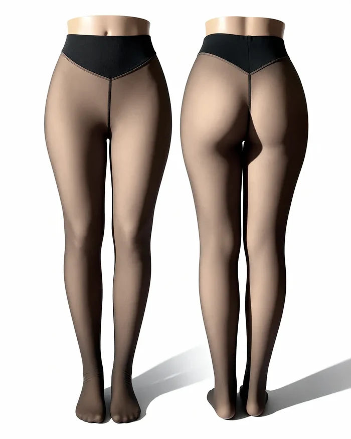 Leggings thermiques gainants Hivenna – teinte Vanille