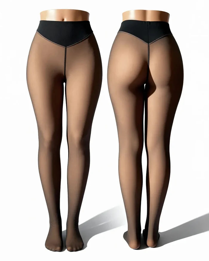 Leggings thermiques gainants Hivenna – teinte Caramel