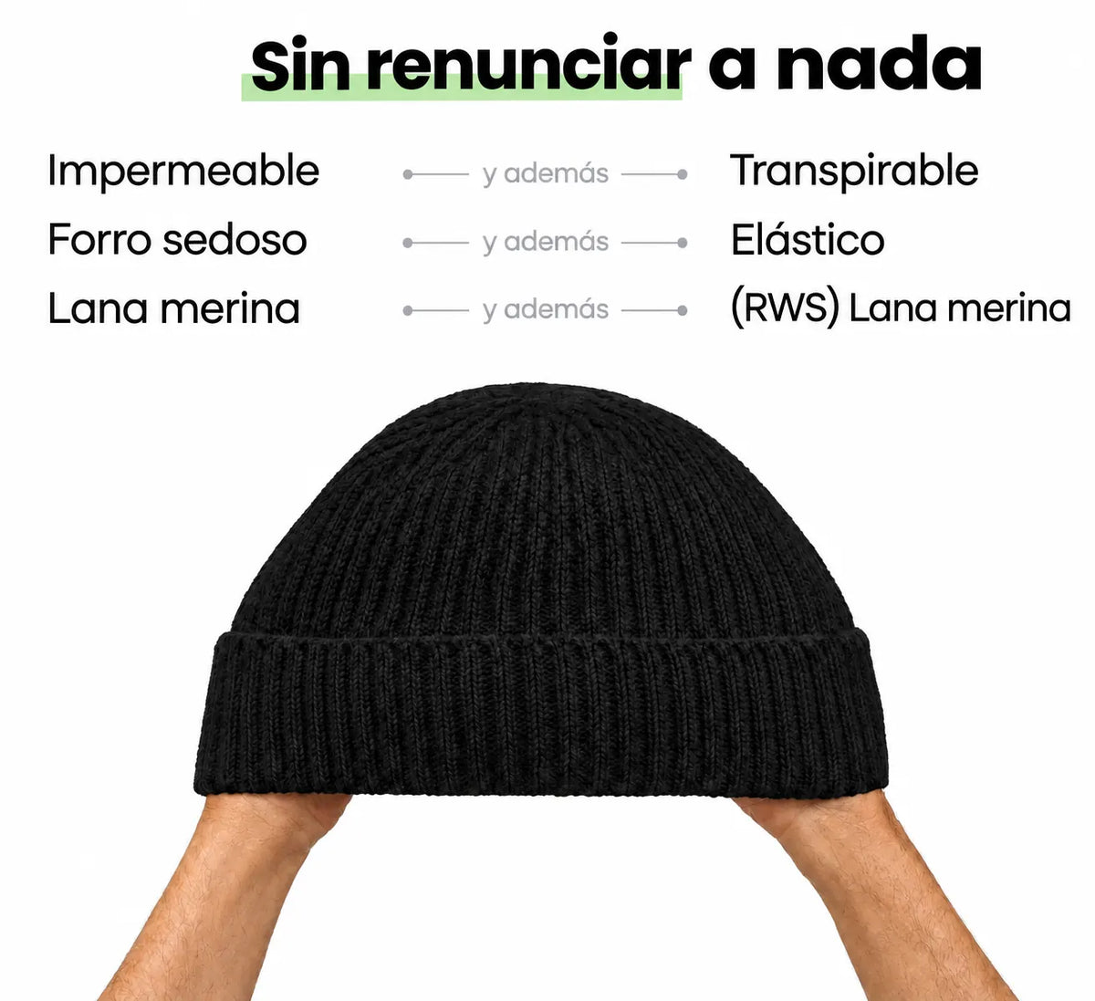 Bonnet en laine mérinos imperméable Hivenna