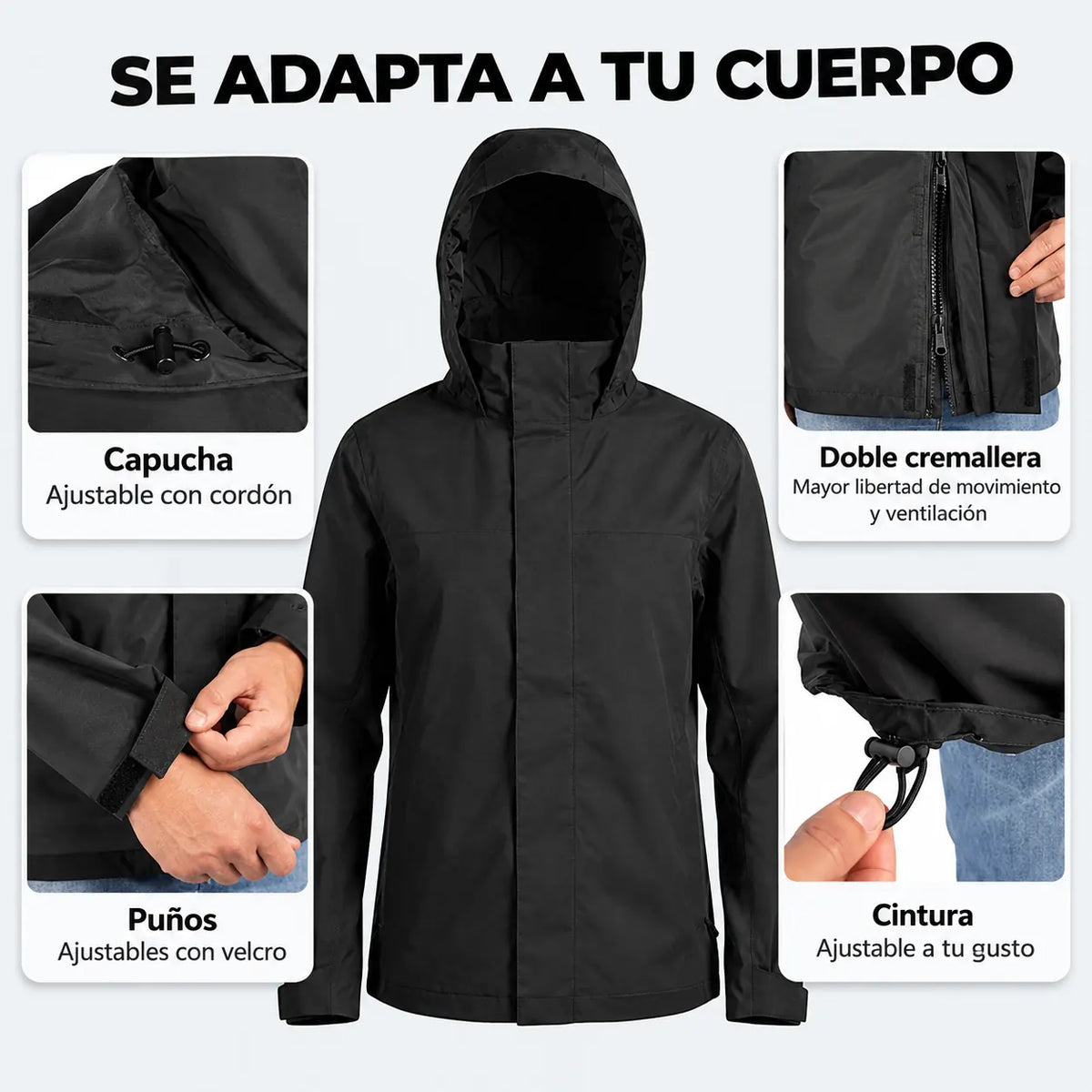 Veste imperméable 3 en 1 femme Hivenna