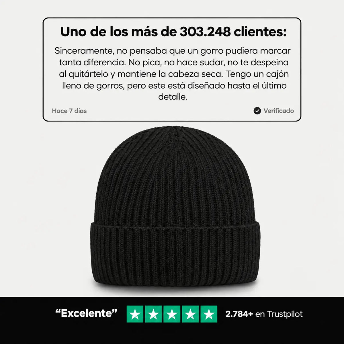 Bonnet en laine mérinos imperméable Hivenna